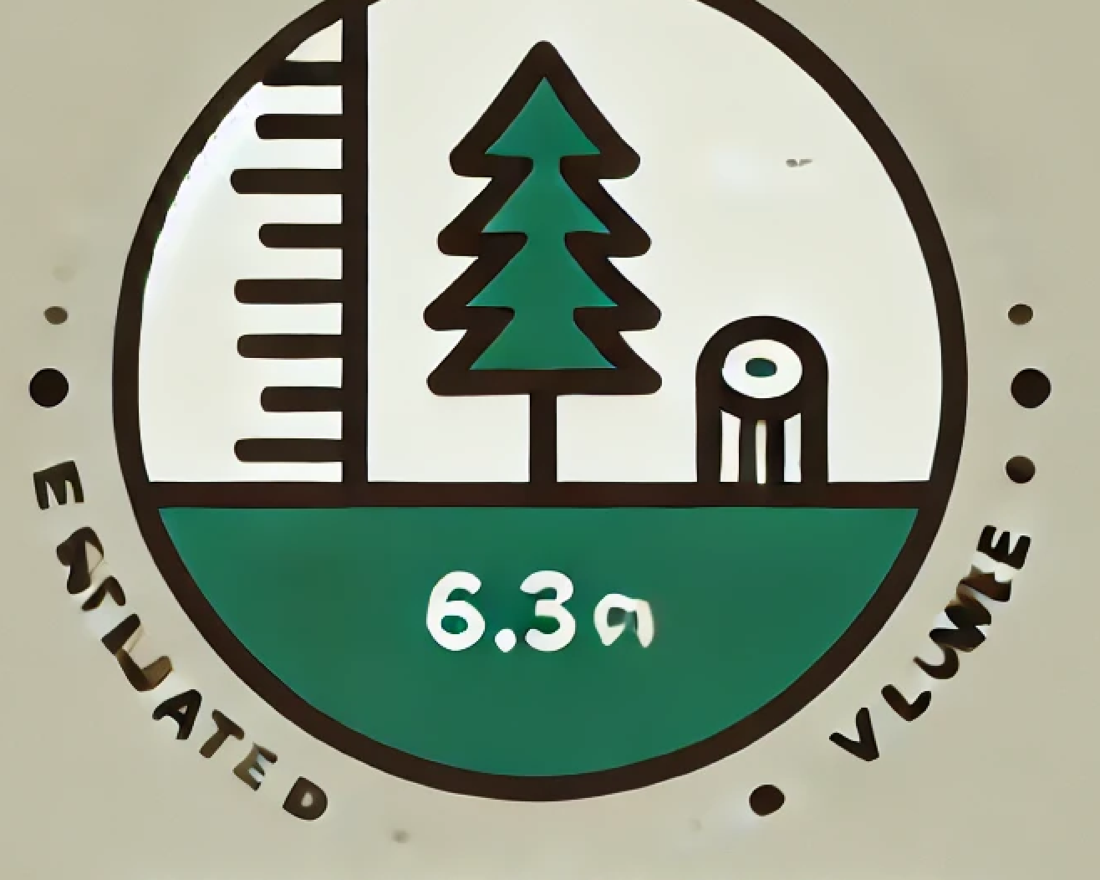 timber volume of standing trees